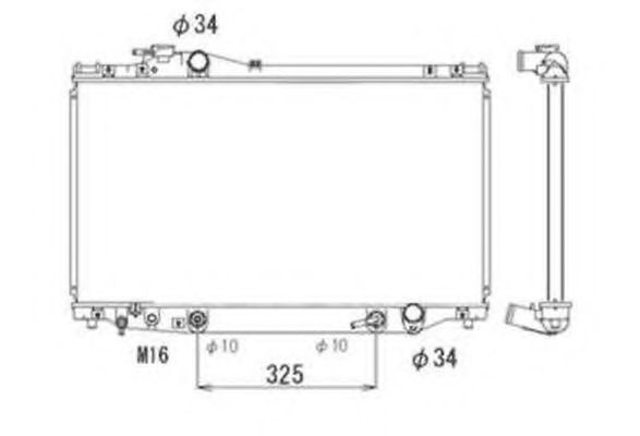 NRF 53710 Радиатор, охлаждение двигателя 