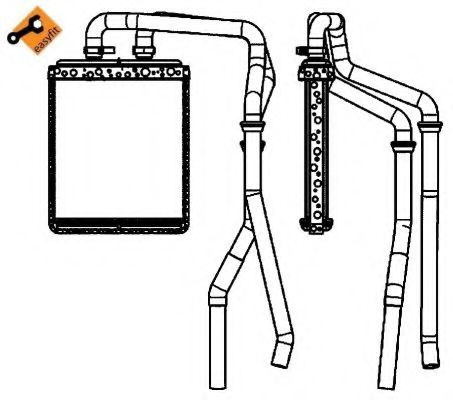 NRF 54218 Теплообменник, отопление салона для IVECO DAILY IV (Ивеко Даилъ иv) NRF 54218 Теплообменник, отопление салона для IVECO DAILY IV (Ивеко Даилъ иv)