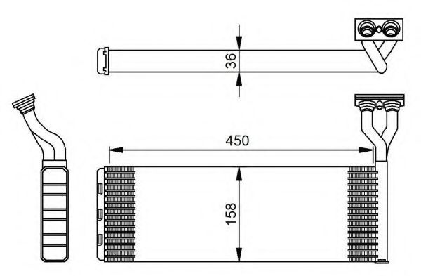 NRF 54285 Теплообменник, отопление салона для SCANIA P,G,R,T (Сканиа П,г,р,т) NRF 54285 Теплообменник, отопление салона для SCANIA P,G,R,T (Сканиа П,г,р,т)
