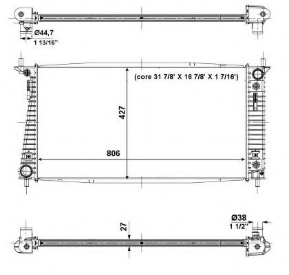 NRF 56036 Радиатор, охлаждение двигателя для LINCOLN NAVIGATOR (Линcолн Наvигатор) NRF 56036 Радиатор, охлаждение двигателя для LINCOLN NAVIGATOR (Линcолн Наvигатор)