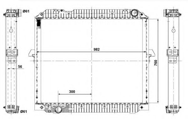 NRF 56072 Радиатор, охлаждение двигателя для MERCEDES-BENZ ANTOS (Мэрcэдэс-бэнз Антос) NRF 56072 Радиатор, охлаждение двигателя для MERCEDES-BENZ ANTOS (Мэрcэдэс-бэнз Антос)