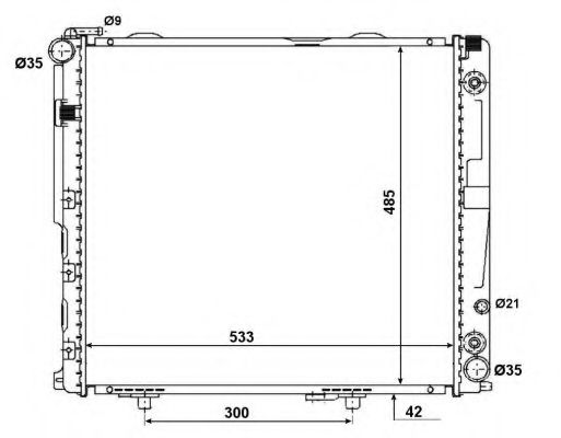 NRF 58164 Радиатор, охлаждение двигателя для MERCEDES-BENZ E-CLASS (Мэрcэдэс-бэнз Е класс) NRF 58164 Радиатор, охлаждение двигателя для MERCEDES-BENZ E-CLASS (Мэрcэдэс-бэнз Е класс)