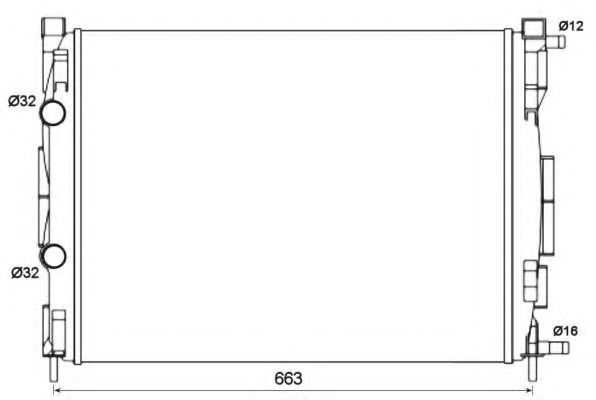 NRF 58327 Радиатор, охлаждение двигателя для RENAULT MEGANE II ER (Рено Меган 2 ер) NRF 58327 Радиатор, охлаждение двигателя для RENAULT MEGANE II ER (Рено Меган 2 ер)