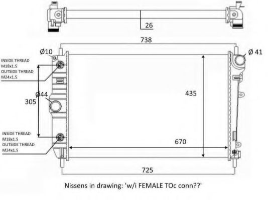 NRF 59129 Радиатор, охлаждение двигателя для JAGUAR (Ягуар) NRF 59129 Радиатор, охлаждение двигателя для JAGUAR (Ягуар)