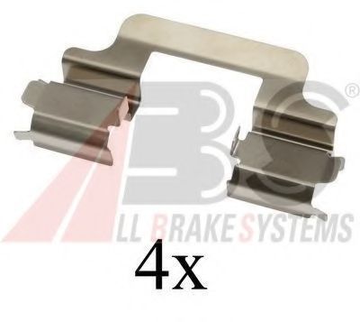 A.B.S. 1610Q Комплектующие, колодки дискового тормоза для VOLKSWAGEN T5 CARAVELLE (Фольксваген Т5 каравелла) A.B.S. 1610Q Комплектующие, колодки дискового тормоза для VOLKSWAGEN T5 CARAVELLE (Фольксваген Т5 каравелла)