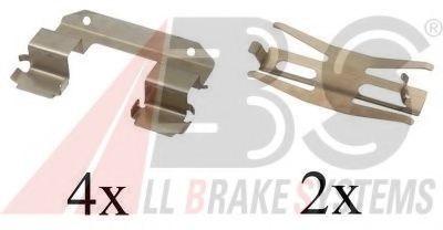 A.B.S. 1618Q Комплектующие, колодки дискового тормоза для HYUNDAI LAVITA (Хендай Лаvита)