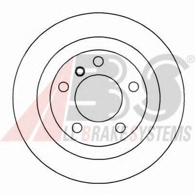 A.B.S. 16341 Тормозной диск 