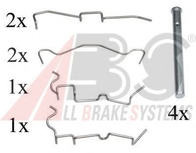 A.B.S. 1650Q Комплектующие, колодки дискового тормоза для DAIHATSU CUORE V (Дайхатсу Cуорэ v) A.B.S. 1650Q Комплектующие, колодки дискового тормоза для DAIHATSU CUORE V (Дайхатсу Cуорэ v)