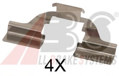 A.B.S. 1684Q Комплектующие, колодки дискового тормоза для PEUGEOT 407 (Пежо 407) A.B.S. 1684Q Комплектующие, колодки дискового тормоза для PEUGEOT 407 (Пежо 407)