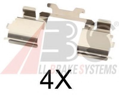A.B.S. 1725Q Комплектующие, колодки дискового тормоза для FIAT (Фиат) A.B.S. 1725Q Комплектующие, колодки дискового тормоза для FIAT (Фиат)