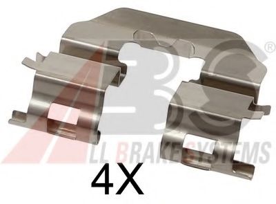 A.B.S. 1780Q Комплектующие, колодки дискового тормоза для KIA (Киа) A.B.S. 1780Q Комплектующие, колодки дискового тормоза для KIA (Киа)