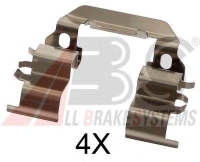 A.B.S. 1782Q Комплектующие, колодки дискового тормоза для HYUNDAI I20 (Хендай И20)