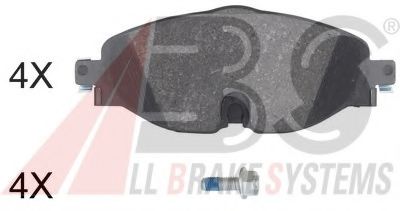 A.B.S. 35070 Тормозные колодки для VOLKSWAGEN (Фольксваген) A.B.S. 35070 Тормозные колодки для VOLKSWAGEN (Фольксваген)