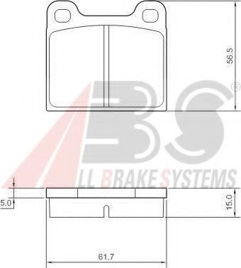 A.B.S. 36009 Тормозные колодки для OPEL OLYMPIA A (Опель Олъмпиа а) A.B.S. 36009 Тормозные колодки для OPEL OLYMPIA A (Опель Олъмпиа а)
