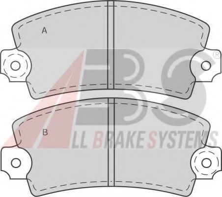 A.B.S. 36042/2 Тормозные колодки для RENAULT LE CAR (Рено Лэ cар) A.B.S. 36042/2 Тормозные колодки для RENAULT LE CAR (Рено Лэ cар)