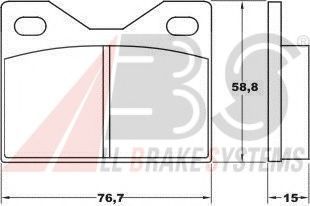A.B.S. 36051 Тормозные колодки для AUDI 100 (Ауди 100) A.B.S. 36051 Тормозные колодки для AUDI 100 (Ауди 100)