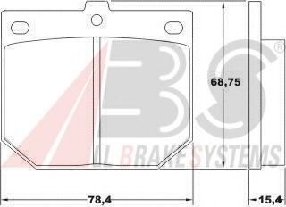 A.B.S. 36078 Тормозные колодки для NISSAN LAUREL (Ниссан Лаурэл) A.B.S. 36078 Тормозные колодки для NISSAN LAUREL (Ниссан Лаурэл)