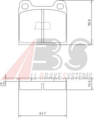 A.B.S. 36088 Тормозные колодки для VOLKSWAGEN DASHER (Фольксваген Дашэр) A.B.S. 36088 Тормозные колодки для VOLKSWAGEN DASHER (Фольксваген Дашэр)