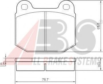 A.B.S. 36090 Тормозные колодки для OPEL ASCONA B (Опель Асcона б) A.B.S. 36090 Тормозные колодки для OPEL ASCONA B (Опель Асcона б)