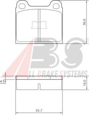 A.B.S. 36106 Тормозные колодки для VOLKSWAGEN JETTA (Фольксваген Жэтта) A.B.S. 36106 Тормозные колодки для VOLKSWAGEN JETTA (Фольксваген Жэтта)