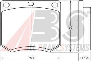 A.B.S. 36109 Тормозные колодки для FORD GRANADA (Форд Гранада) A.B.S. 36109 Тормозные колодки для FORD GRANADA (Форд Гранада)