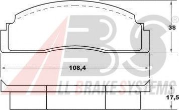 A.B.S. 36113 Тормозные колодки для FORD FIESTA (Форд Фиэста) A.B.S. 36113 Тормозные колодки для FORD FIESTA (Форд Фиэста)