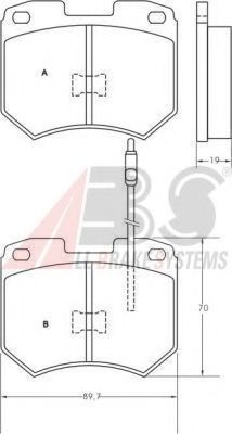 A.B.S. 36137 Тормозные колодки для AUDI 100 (Ауди 100) A.B.S. 36137 Тормозные колодки для AUDI 100 (Ауди 100)