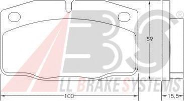A.B.S. 36145 Тормозные колодки для OPEL MANTA B CC (Опель Манта б cc) A.B.S. 36145 Тормозные колодки для OPEL MANTA B CC (Опель Манта б cc)