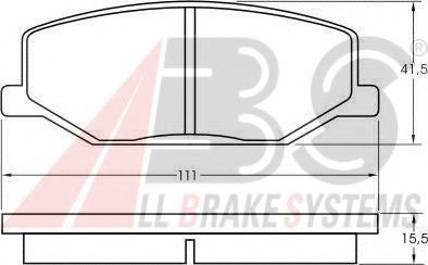 A.B.S. 36179 Тормозные колодки для SUZUKI JIMNY SIERRA (Сузуки Жимнъ сиэрра) A.B.S. 36179 Тормозные колодки для SUZUKI JIMNY SIERRA (Сузуки Жимнъ сиэрра)