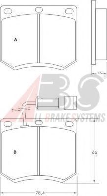 A.B.S. 36486 Тормозные колодки для FORD GRANADA (Форд Гранада) A.B.S. 36486 Тормозные колодки для FORD GRANADA (Форд Гранада)
