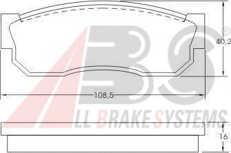 A.B.S. 36520 Тормозные колодки для NISSAN SENTRA I (Ниссан Сэнтра и)