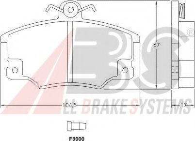A.B.S. 36521 Тормозные колодки для FIAT TEMPRA (Фиат Тэмпра) A.B.S. 36521 Тормозные колодки для FIAT TEMPRA (Фиат Тэмпра)