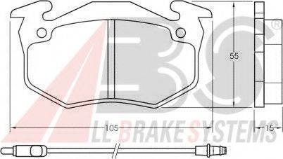 A.B.S. 36525 OE Тормозные колодки для RENAULT SUPER 5 (Рено Супэр 5) A.B.S. 36525 OE Тормозные колодки для RENAULT SUPER 5 (Рено Супэр 5)