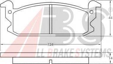 A.B.S. 36545 Тормозные колодки для DAIHATSU CHARADE II (Дайхатсу Чарадэ 2) A.B.S. 36545 Тормозные колодки для DAIHATSU CHARADE II (Дайхатсу Чарадэ 2)