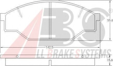 A.B.S. 36603 Тормозные колодки для TOYOTA HIACE II (Тойота/тоета Хиаcэ 2) A.B.S. 36603 Тормозные колодки для TOYOTA HIACE II (Тойота/тоета Хиаcэ 2)