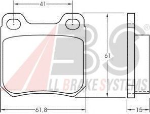 A.B.S. 36624 Тормозные колодки для OPEL OMEGA A (Опель Омэга а) A.B.S. 36624 Тормозные колодки для OPEL OMEGA A (Опель Омэга а)