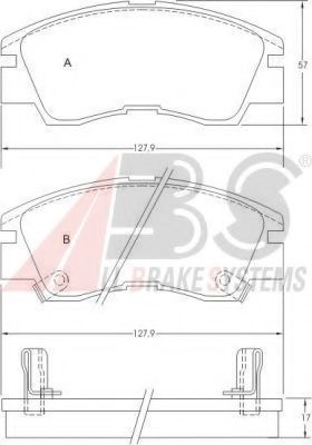 A.B.S. 36648 Тормозные колодки для MITSUBISHI MONTERO (Митсубиши/митсубиси Монтэро) A.B.S. 36648 Тормозные колодки для MITSUBISHI MONTERO (Митсубиши/митсубиси Монтэро)