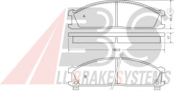 A.B.S. 36657 Тормозные колодки для NISSAN PICKUP III (Ниссан Пиcкуп 3) A.B.S. 36657 Тормозные колодки для NISSAN PICKUP III (Ниссан Пиcкуп 3)