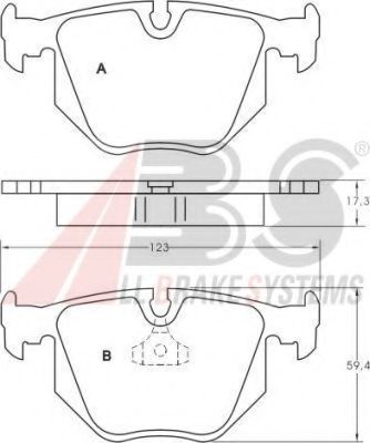 A.B.S. 36715 Тормозные колодки для BMW (Бмв) A.B.S. 36715 Тормозные колодки для BMW (Бмв)
