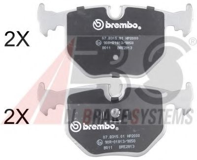 A.B.S. 36715S Тормозные колодки для BMW (Бмв) A.B.S. 36715S Тормозные колодки для BMW (Бмв)