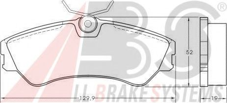 A.B.S. 36752 OE Тормозные колодки для VOLKSWAGEN (Фольксваген) A.B.S. 36752 OE Тормозные колодки для VOLKSWAGEN (Фольксваген)
