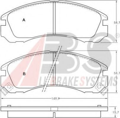A.B.S. 36753 OE Тормозные колодки для MITSUBISHI CHALLENGER (Митсубиши/митсубиси Чаллэнгэр) A.B.S. 36753 OE Тормозные колодки для MITSUBISHI CHALLENGER (Митсубиши/митсубиси Чаллэнгэр)