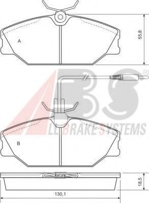 A.B.S. 36769 Тормозные колодки для RENAULT SAFRANE (Рено Сафранэ) A.B.S. 36769 Тормозные колодки для RENAULT SAFRANE (Рено Сафранэ)