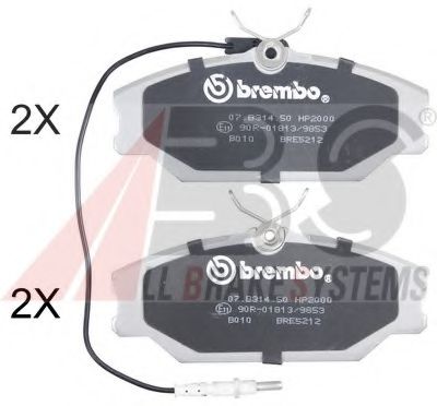 A.B.S. 36769S Тормозные колодки для RENAULT SAFRANE (Рено Сафранэ) A.B.S. 36769S Тормозные колодки для RENAULT SAFRANE (Рено Сафранэ)