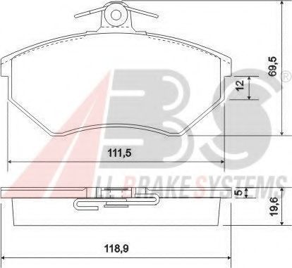 A.B.S. 36789 Тормозные колодки для AUDI 90 (Ауди 90) A.B.S. 36789 Тормозные колодки для AUDI 90 (Ауди 90)