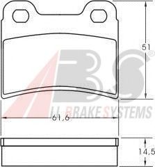 A.B.S. 36814 Тормозные колодки для KIA MENTOR / SHUMA (Киа Мэнтор / шума) A.B.S. 36814 Тормозные колодки для KIA MENTOR / SHUMA (Киа Мэнтор / шума)