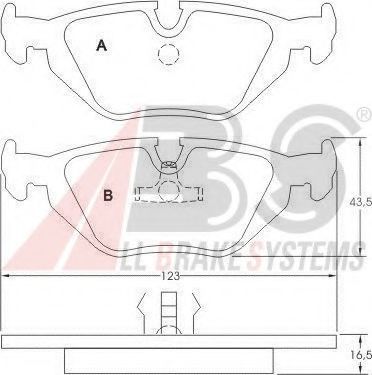 A.B.S. 36824 Тормозные колодки для BMW (Бмв) A.B.S. 36824 Тормозные колодки для BMW (Бмв)
