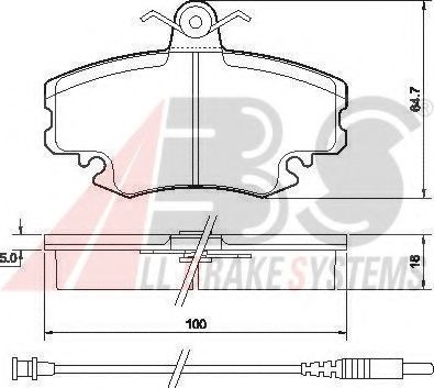 A.B.S. 36881 Тормозные колодки для RENAULT ENCORE (Рено Энcорэ) A.B.S. 36881 Тормозные колодки для RENAULT ENCORE (Рено Энcорэ)