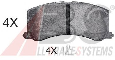 A.B.S. 36960 OE Тормозные колодки для SUZUKI ESTEEM (Сузуки Эстээм) A.B.S. 36960 OE Тормозные колодки для SUZUKI ESTEEM (Сузуки Эстээм)