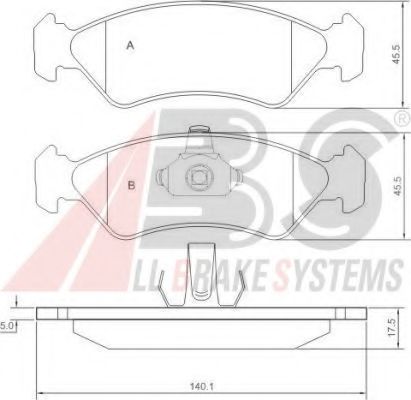 A.B.S. 36996 Тормозные колодки для MAZDA SOHO III (Мазда Сохо 3) A.B.S. 36996 Тормозные колодки для MAZDA SOHO III (Мазда Сохо 3)